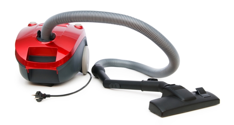 Vacuum cleaner isolated on the white background
